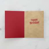 ヴィンテージおもしろいの古いカウボーイズは決してフォトカードを死なない カード (内部)