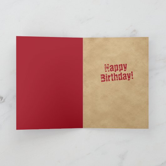 ヴィンテージおもしろいの古いカウボーイズは決してフォトカードを死なない カード (内部)