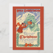 ヴィンテージおもしろいは全てフラットクリスマス シーズンカード (正面)