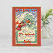 ヴィンテージおもしろいは全てフラットクリスマス シーズンカード (スタンド正面)