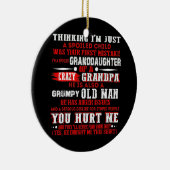 ヴィンテージおもしろいはAの甘やかされた孫娘だ セラミックオーナメント (右)