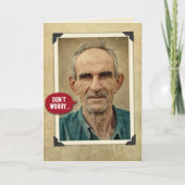 ヴィンテージおもしろいオールドカウボーイズ誕生日カード カード (正面)