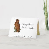 ヴィンテージおもしろいカエル カード (裏面)