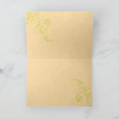 ヴィンテージおもしろいカエル カード (内部)