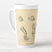 ヴィンテージおもしろいカニップ猫 カフェラテマグ (左アングル)