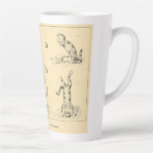 ヴィンテージおもしろいカニップ猫 カフェラテマグ (右)