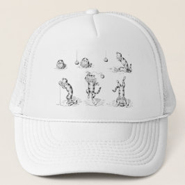 ヴィンテージおもしろいカニップ猫 キャップ