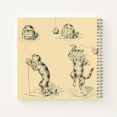 ヴィンテージおもしろいカニップ猫 ノートブック (裏面)