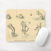 ヴィンテージおもしろいカニップ猫 マウスパッド (マウス)