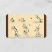 ヴィンテージおもしろいカニップ猫 名刺 (正面)