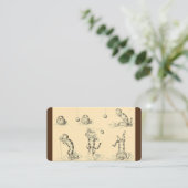 ヴィンテージおもしろいカニップ猫 名刺 (スタンド正面)