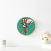 ヴィンテージおもしろいキット猫時計 ラウンド壁時計 (ホーム)