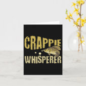 ヴィンテージおもしろいクラッパイウィスペラー魚釣り カード (黄色い花)