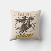 ヴィンテージおもしろいクレプインイットカントリーハロウィーン クッション (裏面)