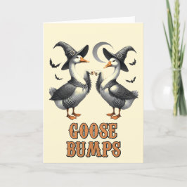 ヴィンテージおもしろいグースバンプハロウィン シーズンカード