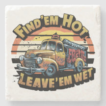 ヴィンテージおもしろいサンセット火災トラックグラフィック