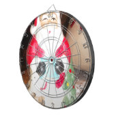 ヴィンテージおもしろいサンタウィズスノーアートプリント ダーツボード (正面右)