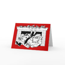 ヴィンテージおもしろいサンタクロースが特別納品