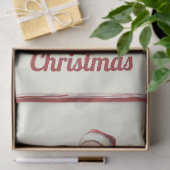 ヴィンテージおもしろいサンタクロースとクリスマスプレゼント 薄葉紙 (ギフト)