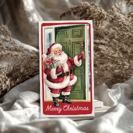 ヴィンテージおもしろいサンタクロースとクリスマスプレゼント 薄葉紙