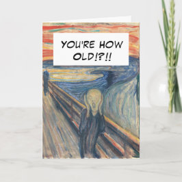ヴィンテージおもしろいザスクリームエイジ誕生日カード カード
