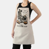 ヴィンテージおもしろいスケルトンのハロウィーン エプロン (インサイチュ)