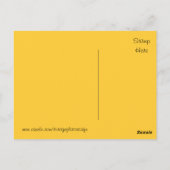 ヴィンテージおもしろいスコティ犬の格子状ラベル – 葉書 ポストカード (裏面)