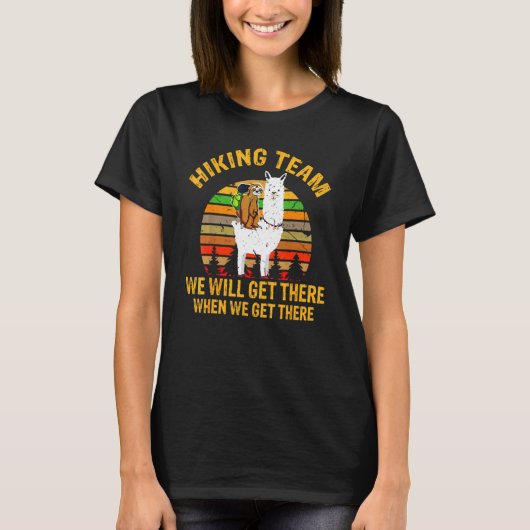 ヴィンテージおもしろいスロッスラマハイキングチーム Tシャツ (正面)