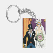 ヴィンテージおもしろいズ、5月12月ロマンス キーホルダー (正面左)