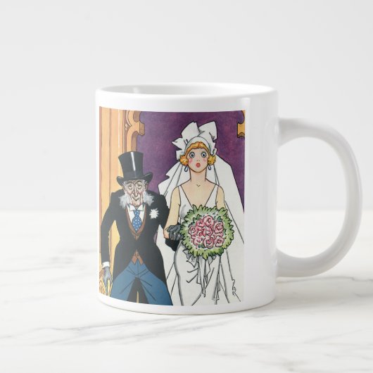 ヴィンテージおもしろいズ、5月12月ロマンス ジャンボコーヒーマグカップ (右)