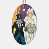 ヴィンテージおもしろいズ、5月12月ロマンス セラミックオーナメント (左)