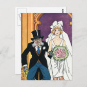 ヴィンテージおもしろいズ、5月12月ロマンス ポストカード (正面/裏面)