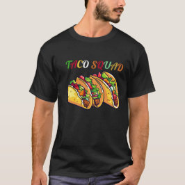 ヴィンテージおもしろいタコ分隊メキシコ料理愛好家 Tシャツ