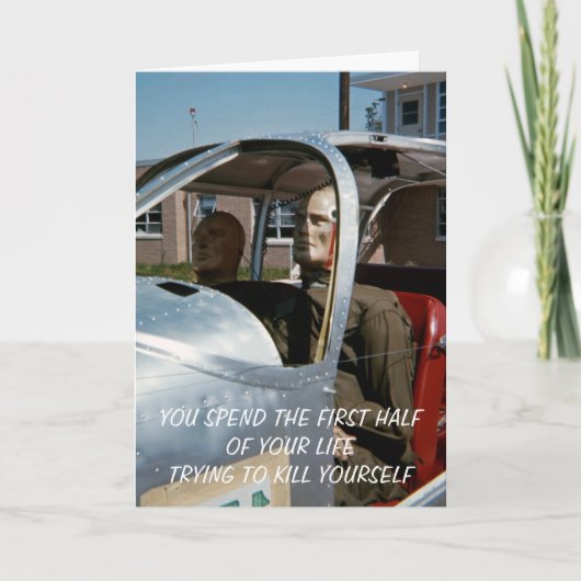 ヴィンテージおもしろいテストダンミーマンネクインドール写真 カード (正面)