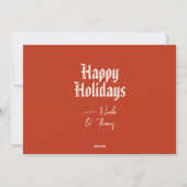 ヴィンテージおもしろいデニッシュクリスマス飲ピグパンフラット シーズンカード (裏面)