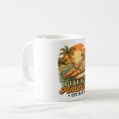 ヴィンテージおもしろいトランプアメリカ湾2025 コーヒーマグカップ (正面左)