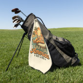 ヴィンテージおもしろいトランプアメリカ湾2025 ゴルフタオル (グリーン)