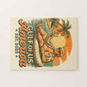 ヴィンテージおもしろいトランプアメリカ湾2025 ジグソーパズル (横)