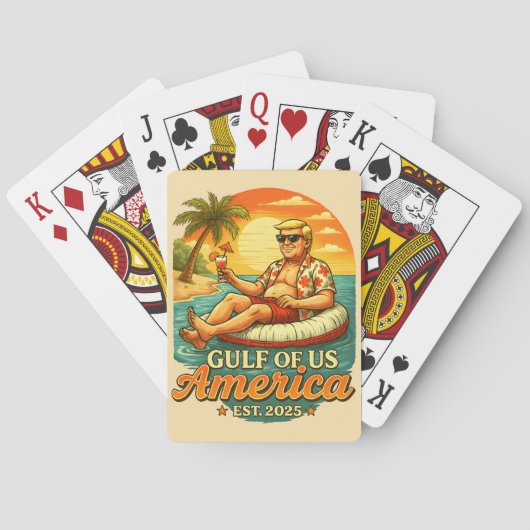 ヴィンテージおもしろいトランプアメリカ湾2025 トランプ (裏面)