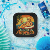 ヴィンテージおもしろいトランプアメリカ湾2025 ペーパープレート (パーティー)