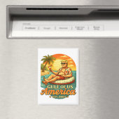 ヴィンテージおもしろいトランプアメリカ湾2025 マグネット (インサイチュ (食洗機))
