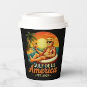 ヴィンテージおもしろいトランプアメリカ湾2025 紙コップ (正面)