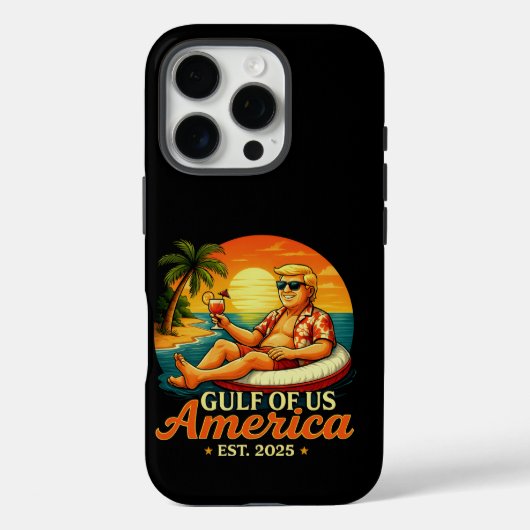 ヴィンテージおもしろいトランプアメリカ湾2025 Case-Mate iPhoneケース (裏面)
