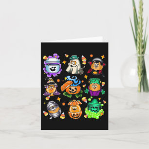 ヴィンテージおもしろいナガッツミールバケットハロウィン不気味 カード