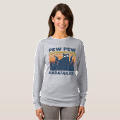 ヴィンテージおもしろいネコ Tシャツ (正面フル)