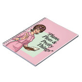 ヴィンテージおもしろいノートブックPC -レトロフェミニスト ノートブック (左側)