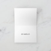 ヴィンテージおもしろいハッピーヴァレンティーンズデイカード カード (内部)