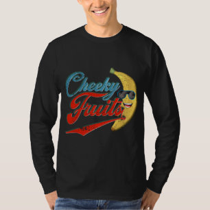 ヴィンテージおもしろいバナナサングラスチーキーフルーツギフト Tシャツ