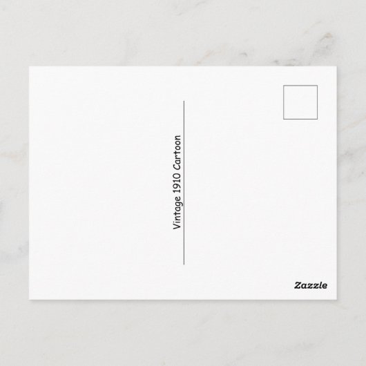 ヴィンテージおもしろいバレンタイン動物カップルデートすることコピー ポストカード (裏面)