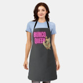 ヴィンテージおもしろいバンコクイーン エプロン (着用した状態)